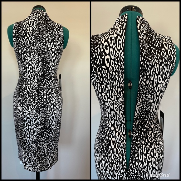 Guess by Marciano Leopard Print Pencil Dress - Picture 2 of 4